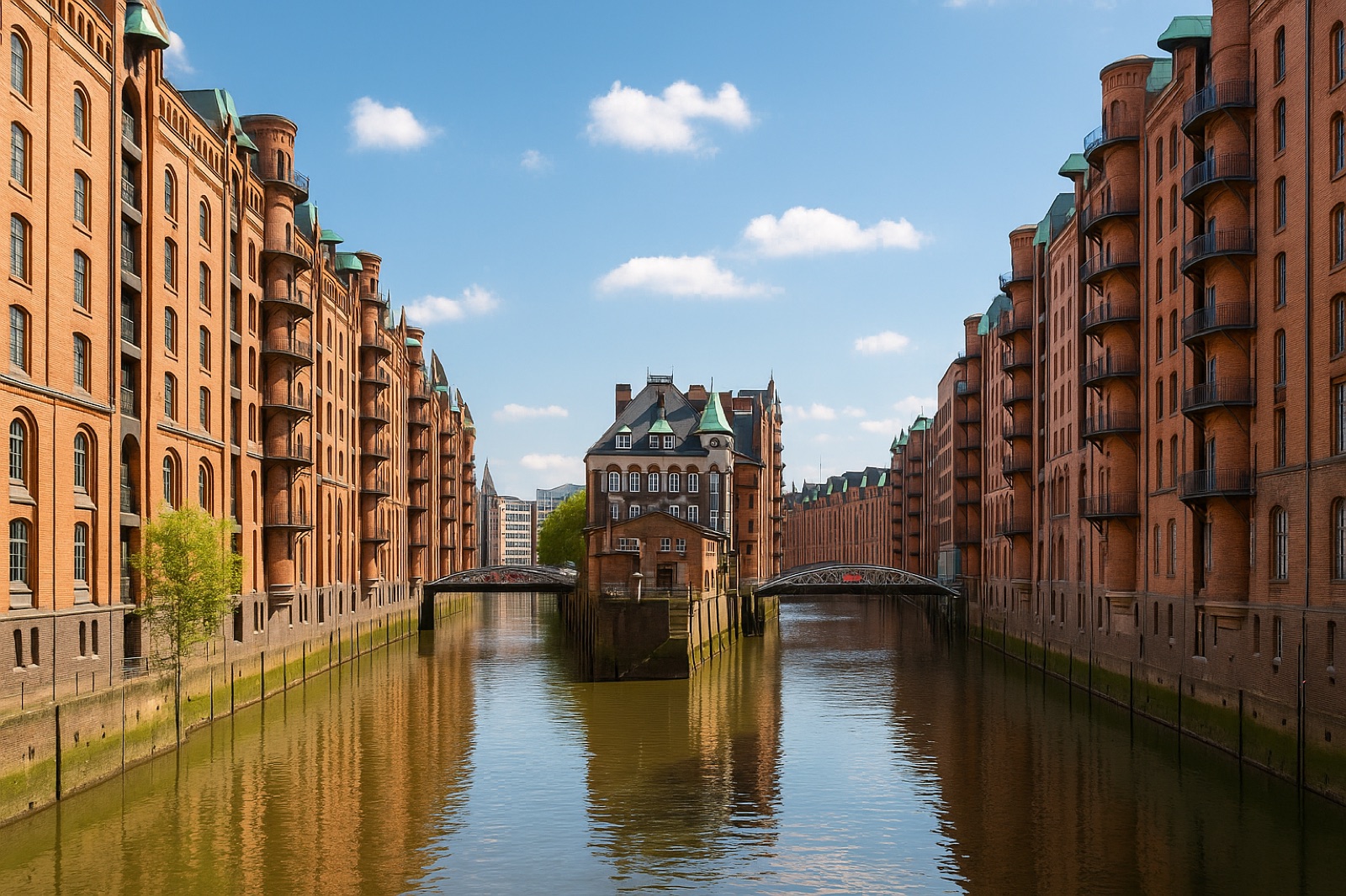 Speicherstadt Hamburg am Abend